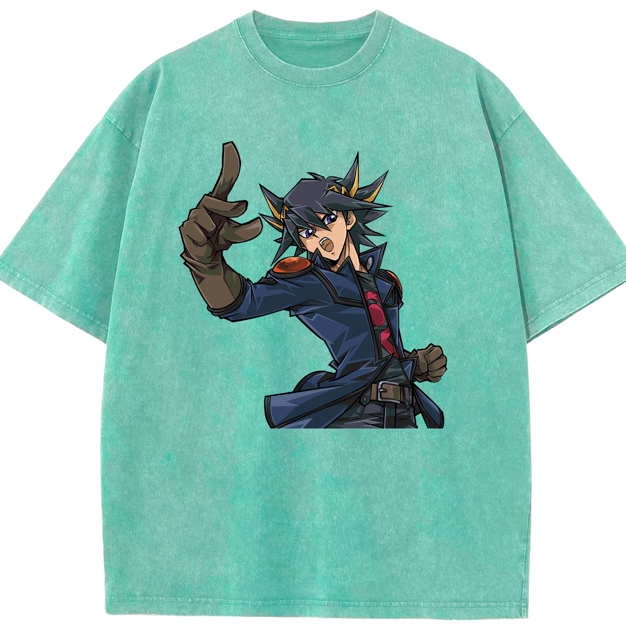 （画像用） 遊☆戯☆王 Yu-Gi-Oh! 綿100% ヴィンテージ風 半袖Tシャツ（フロントプリント）